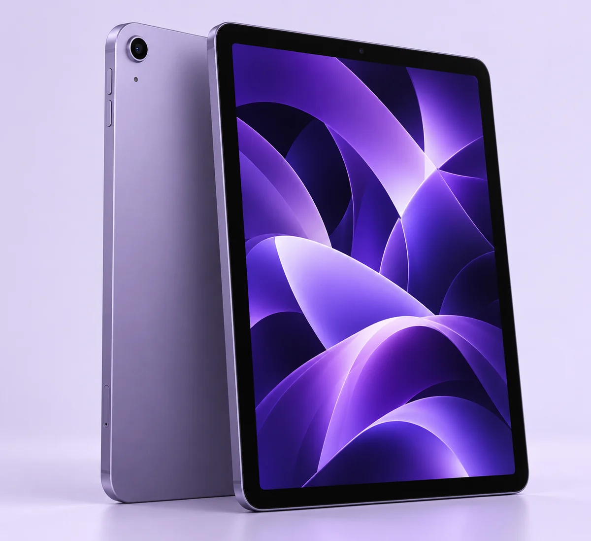 Imagem ilustrativa do iPad Air 5 roxo