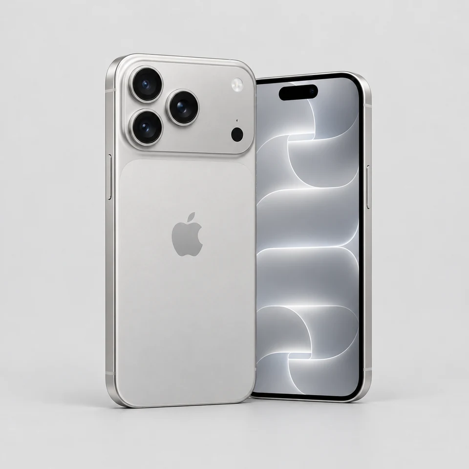 iPhone 18 Pro Silver, imagem ilustrativa
